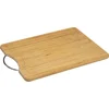 Image de Secret de Gourmet Snijplank met metalen handvat - 42 x 30 cm - bamboe hout - Serveerplank - Broodplank