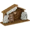Image de Feeric Lights & Christmas Lege kerststal - zonder figuren - L30,5 x B11,5 x H19 cm - hout