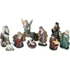 Image de Feeric Lights & Christmas Kerststal beelden -11x st - 3 tot 9,5 cm - porselein - Kerstmis decoratie
