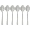 Image de Secret de Gourmet Koffielepels/theelepels - 6 stuks - RVS - 9,5 cm