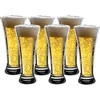 Image de Secret de Gourmet Bierglazen - Flutes/Vaasje - transparant glas - 6x stuks - 320 ml - Oktoberfest - Feest - Cadeau