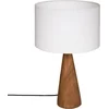 Image de Tafellamp conische voet met witte kap hoogte 46 cm