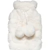 Image de Feeric Warmwater kruik - wit - met hoes - fluffy pluche - 280 ml - bedkruik - kruik