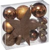 Image de Feeric Lights & Christmas - Kerstballenset Met Ster - 18 st - Brons En Bruin