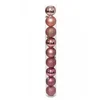 Image de JJA - 9 roségouden kerstballen 6 cm, glanzende en glitter afwerking
