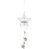 Image de JJA - Hangdecoratie sterren wit en zilver 35 cm Kerst