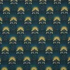 Image de Tafelkleed van polyester rechthoekig 240 x 140 cm - petrol blauw met print - Eettafel tafellakens
