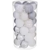 Image de Set Kerstballen van 30stuks Wit-zilver Ø60mm verschillende soorten in 1 set
