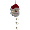Image de Hangende verlichte kerstman - L39 x B4 x H50 cm - warm witte ledlampjes - werkt op batterijen - Afmetingen: L39 x B4 x H50 cm - Kleur: rood & wit - Kleur ledlampjes: warm wit