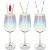 Image de Secret de Gourmet Wijnglazen - 6x - 380 ml - Parelmoer - Fantasy glas - Rode en witte wijnglazen