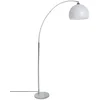 Image de Atmosphera staande Booglamp Luzano - metaal - wit - H185 cm - Designlamp - Vloerlamp