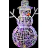 Image de Feeric Lights and Christmas LED verlichte sneeuwpop figuur - 60 cm - 100 gekleurde lampjes - kerstverlichting