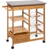 Image de Keukentrolley Five® - Hout - Uitschuifbaar | Verrijdbaar
