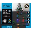Image de Feeric lights Kerstverlichting - gekleurd - 10 meter - 100 led lampjes - groen snoer