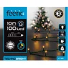 Image de Feeric lights Kerstverlichting - warm wit - 10 meter - 100 led lampjes - groen snoer