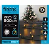 Image de Feeric lights Kerstverlichting - warm wit - 20 meter - 200 led lampjes - groen snoer