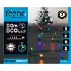 Image de Feeric lights Kerstverlichting - gekleurd - 30 meter - 300 led lampjes - groen snoer