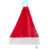 Image de Feeric Christmas Kerstmuts - rood - met verlichte pompon - D60 x 30 cm - polyester - voor volwassenen
