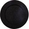 Image de Decoratief onder Bord - presentatie Bord - Zwart met glitters - diameter 33 cm - 2 stuks