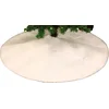 Image de Feeric Christmas kerstboomrok - wit - 100 cm - polyester - rond - kerstboomrokken