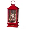 Image de Feeric Lights & Christmas Snowglobe/sneeuw lantaarn - rood - 38 cm - licht en muziek