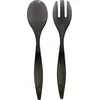 Image de 5Five Sla bestek/couvert - 2 delig - grijs - kunststof - 29 cm - saladebestek/slacouvert - opscheplepels fruit/groente