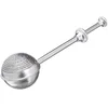 Image de Secret de Gourmet Theeknijper - thee-ei - zilver - RVS - 5 cm - theezeef - losse thee
