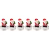 Image de Kerst theelichtjes in de vorm van de Kerstman, 6 stuks