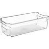 Image de 5Five Koelkast/keuken organizer mand/bak - transparant - kunststof - L31 x B15 x H9 cm - groente/fruit lade - 5 liter