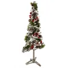 Image de JJA - Houten kerstboom met bessen en dennenappels 57 cm