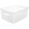 Image de 5Five Opbergmand/box van kunststof - grijs - 19 x 25 x 10 cm - 4 liter