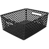 Image de 5Five Opbergmand/box van kunststof - zwart - 29 x 35 x 13 cm - 11 liter