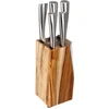 Image de Set Messen met Houten Basis 5five