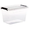 Image de 5Five opberg kist met deksel - Clip Box - 6.5 liter - 29 x 20 x 18 cm - kunststof - transparant