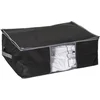 Image de 5Five Dekbed/kussen opberghoes - zwart - met vacuumzak - 60 x 44 x 25 cm - Dekbedhoes - Beschermhoes - Kussenhoes