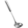Image de 5Five Soep/saus opscheplepel - zilver - RVS - 32 cm - Keukengerei/soeplepel - Robuust/duurzaam
