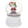 Image de Feeric Lights snowglobe - mini - kerstman - met licht - 4,5 x 7 cm