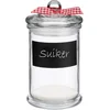 Image de Kruidenpotje/voorraadpotje met krijtvlak - 350 ml - glas