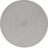 Image de Secret de Gourmet ronde placemat - lichtgrijs - gevlochten kunststof - Dia 38 cm - Onderleggers