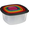 Image de 5five Vershoudbakjes nestbaar - 7-delig - BPA vrij - meal prep - herbruikbaar - multi kleuren - luchtdicht
