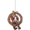 Image de Kerstkrans met Kerstman, Ø 30 cm