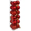 Image de Atmosphera Kerstballen - rood - 18ST - glans en mat - 3 cm - kunststof