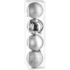 Image de Kerstballen met verschillende afwerkingen, Ø 8 cm, 4 stuks.