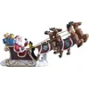 Image de Feeric christmas - kerstfiguurtje/kerstbeeldje - kerstman in slee - 14,5cm