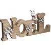 Image de JJA - Houten kerstdecoratie 14,5 x 30 cm met rendier