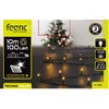 Image de Feeric lights Kerstverlichting - warm wit - 10 m - 100 leds - zwart snoer - op zonne-energie