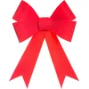 Image de Feeric Christmas Kerst strik - rood fluweel - 30 cm - papier - kerststrik - kerstversiering