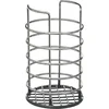 Image de Ronde keukengerei houder zilver 19,5 cm van RVS - Keukengereihouder - Pollepelhouder - Spatelhouder
