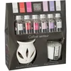 Image de Geurolie Cadeauset/Geschenkset met Oliebrander-Geurbrander-Giftset-Geurkaars Vanille-Wierook-Geurverspreider-Aromabrander