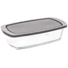 Image de 5Five Ovenschaal met deksel - borosilicaat glas - rechthoek - 1.8 Liter - 27 x 14 x 7,3 cm